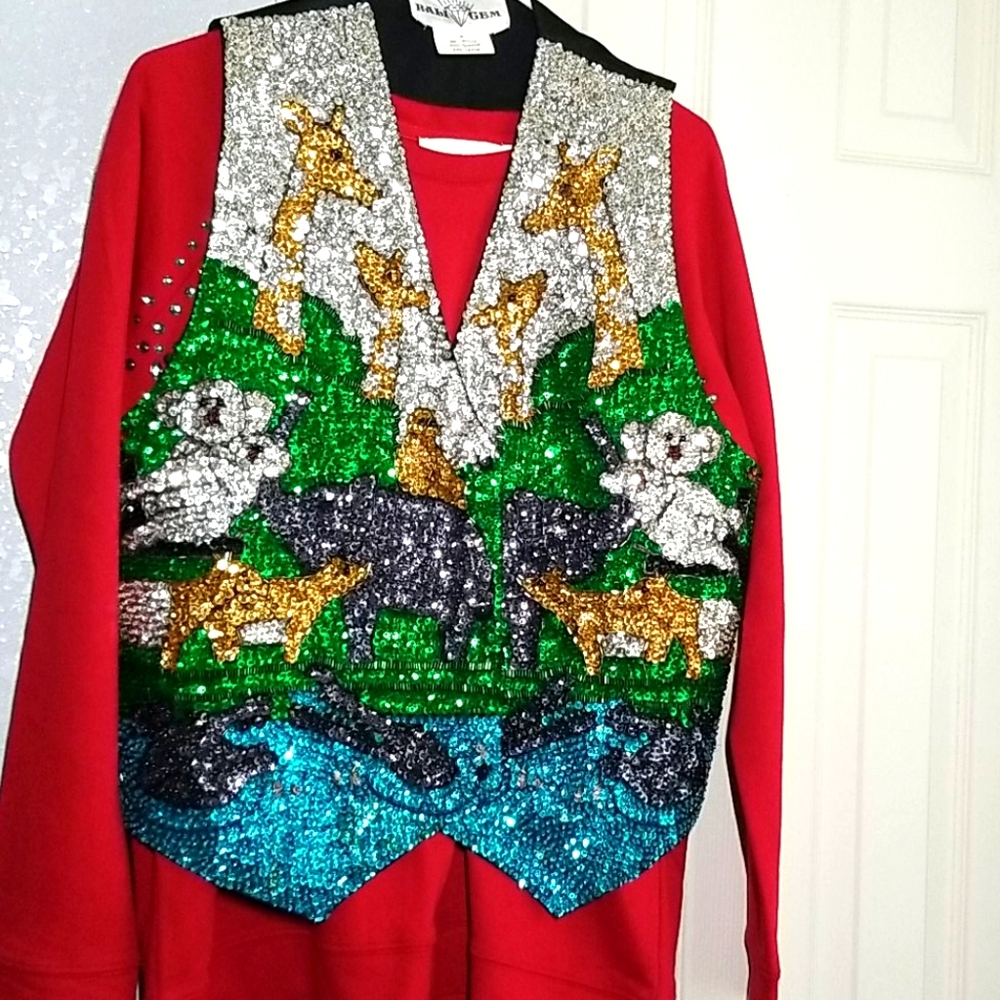 Bali Gem vest vintage/retro 80,s